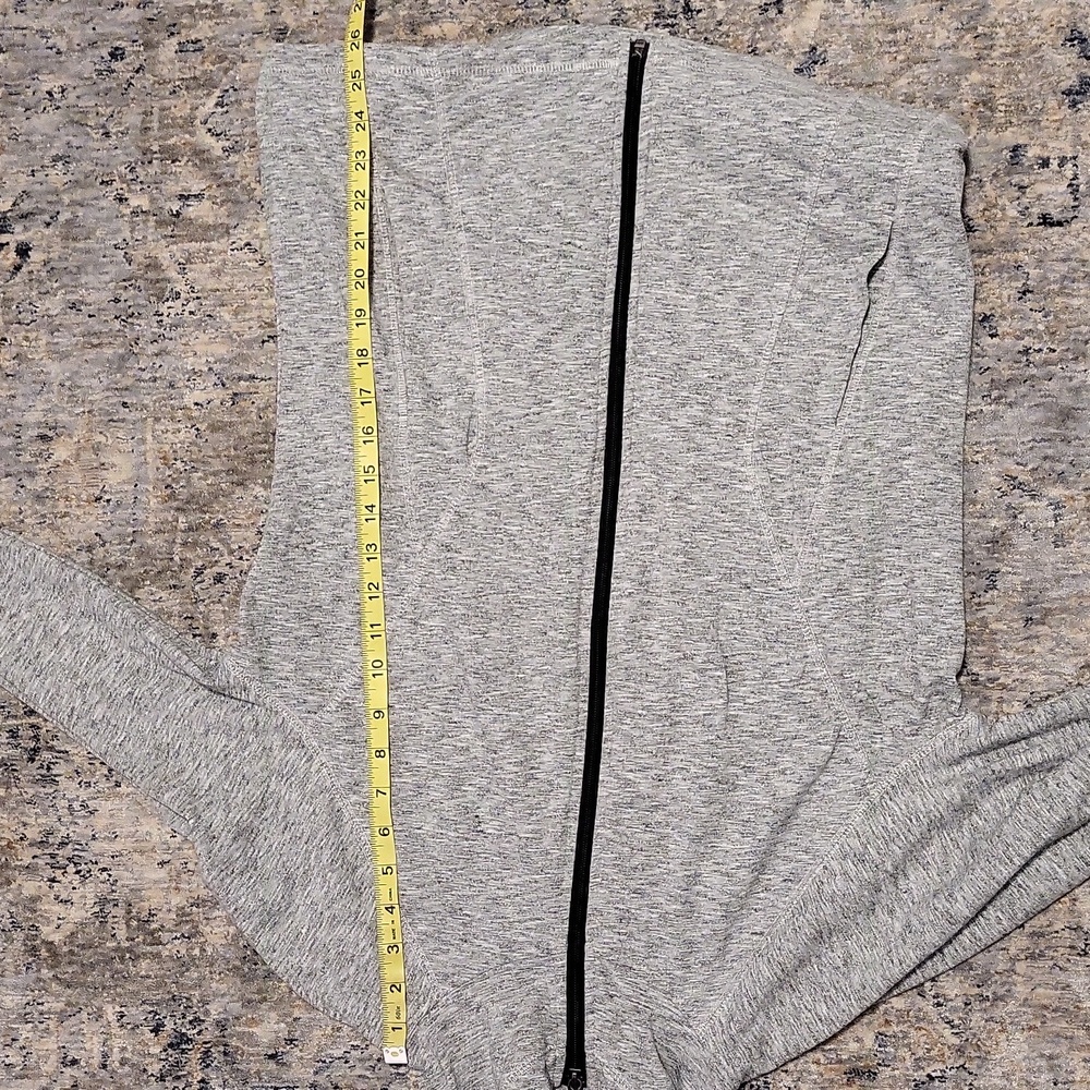 Tek Gear Heathered Gray Zip-Up Hoodie - Picture 3 of 5